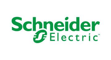 Schneider Electric Logo in grün mit stilisiertem